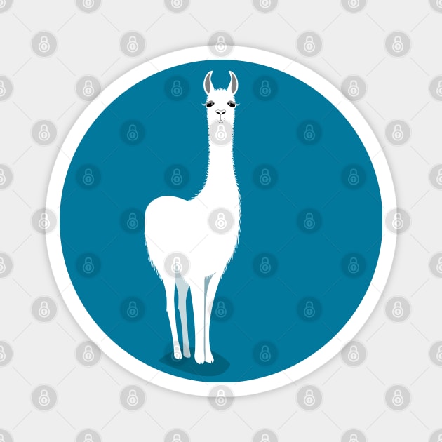 STANDING LLAMA #2b Magnet by JeanGregoryEvans1